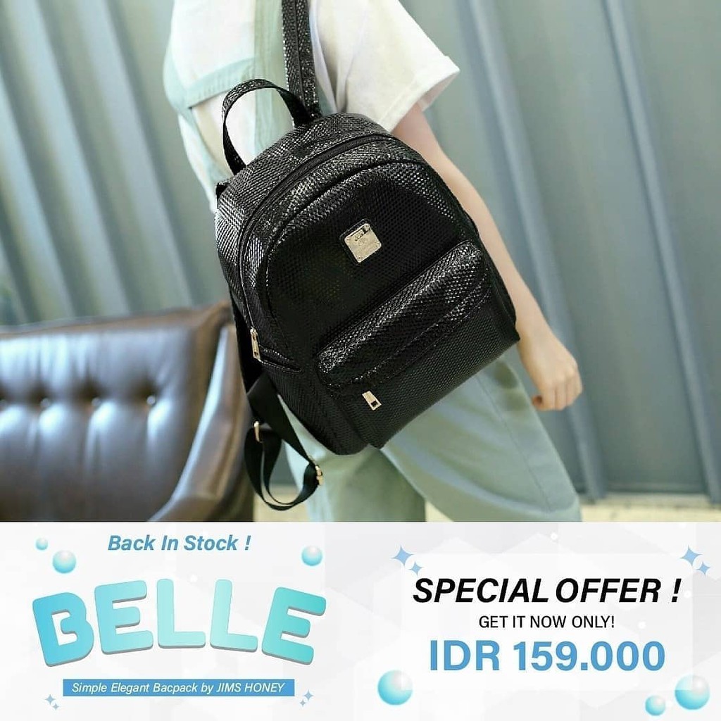Tas Ransel Mini Import BELLE BACKPACK JIMS HONEY