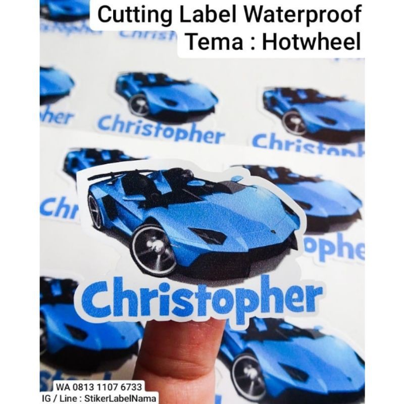 

HOTWHEEL ~ CUTTING STIKER / STIKER LABEL NAMA / CUTTING LABEL / STIKER WATERPROOF