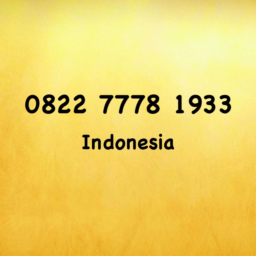 Nomor Cantik Simpati LOOP Seri Tahun - 33 - 0822 7778 1933