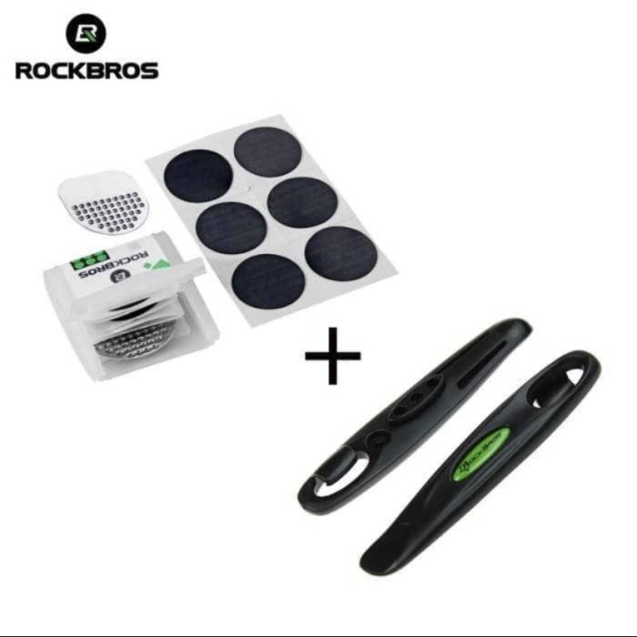 ROCKBROS paket peralatan Portable Tambal Ban Sepeda Tire repair kit GJ