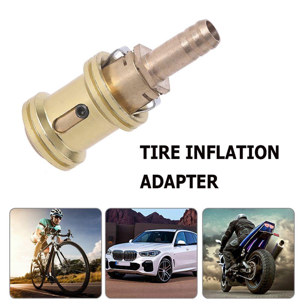 Rebuy Bicycle Tire Tyre Ban Sepeda Aksesoris Perlengkapan Pompa Sepeda Quick Connect Pump Nozzle Bersepeda Konektor Otomatis Head Pump Adapter