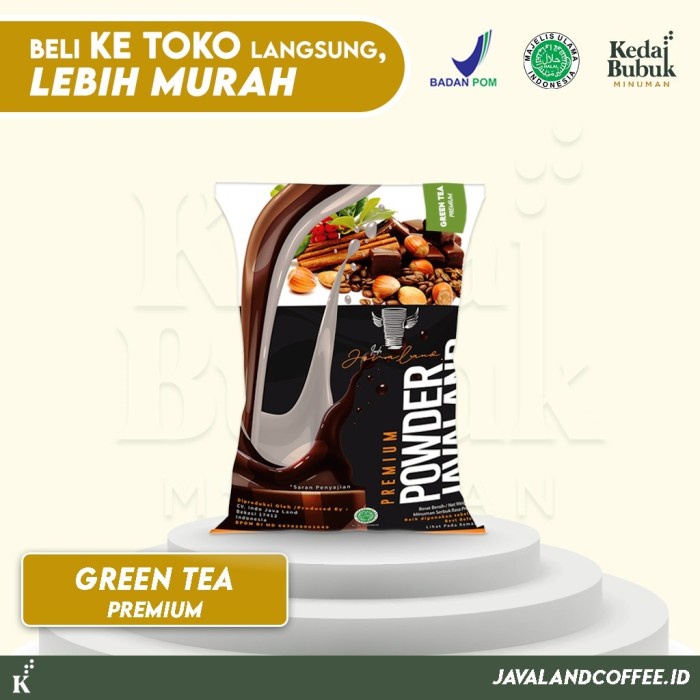 

DISKON - (BISA COD) Bububk Green Tea Premiu 1kg HOREKA