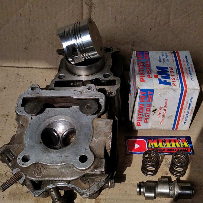 Paket Mio 150cc klep standar per klep swedia durasi noken as bisa reques Untuk Harian - Balap