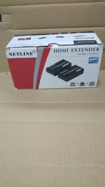 Netline HDMI Extender 60Meter Over Kabel Lan CAT6 / CAT5