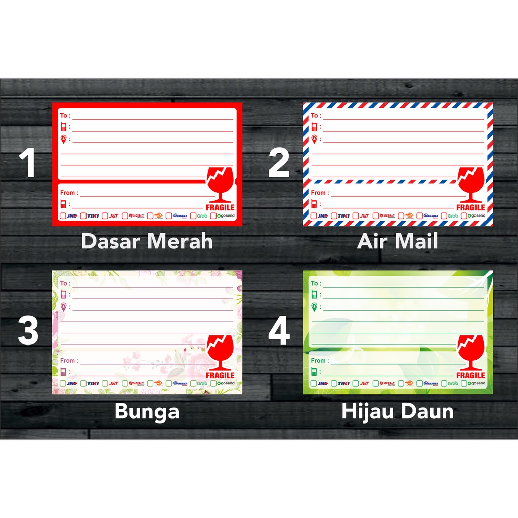  Stiker  Fragile Label Pengiriman Sticker HVS Online  Shop  10 