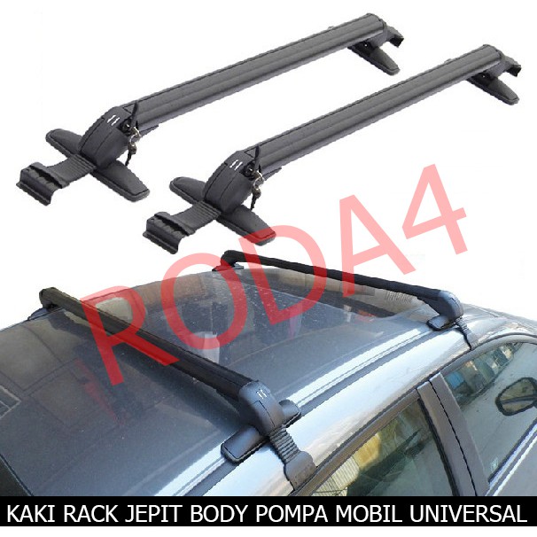 Cross Bar - Kaki Rack Model Pompa Jepit Body Mobil Universal