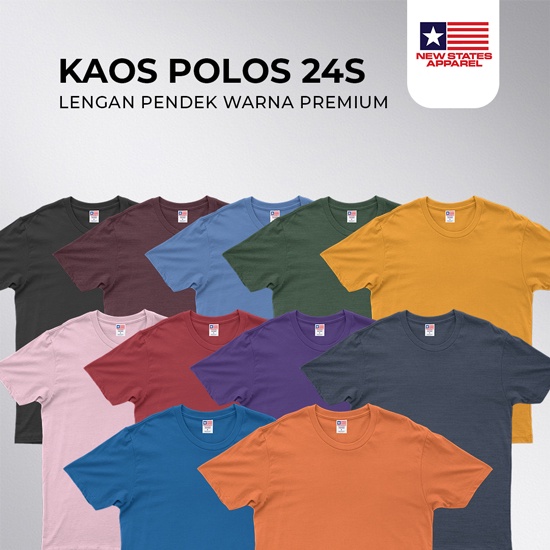 Kaos Polos NSA 24s - Lengan Pendek