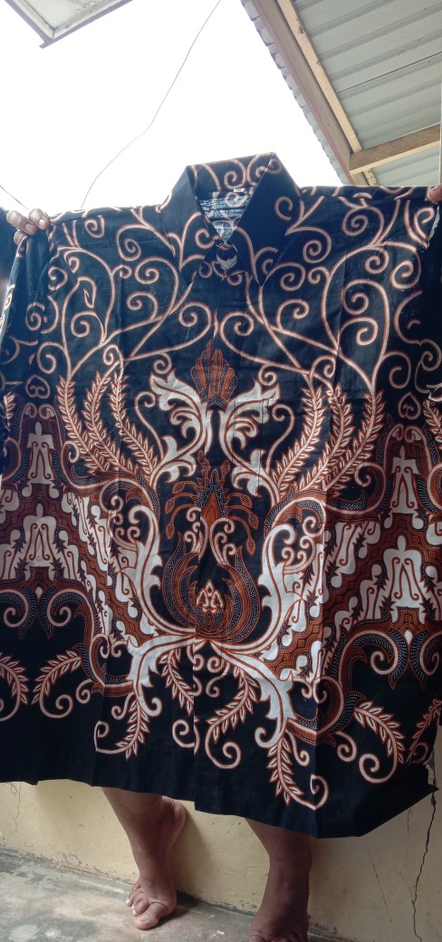 Batik Couple Keluarga Sania Ruffle Ori Ndoro Jowi Dnt Motif Mahkota