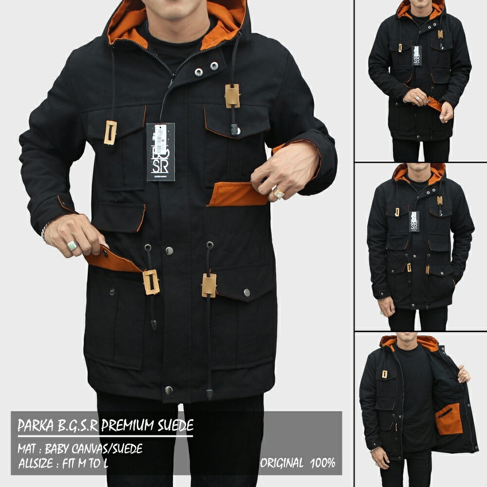 JAKET PARKA PRIA CANVAS TERBARU / Parka Pria / Parka Jaket / Jaket Canvas / Jacket