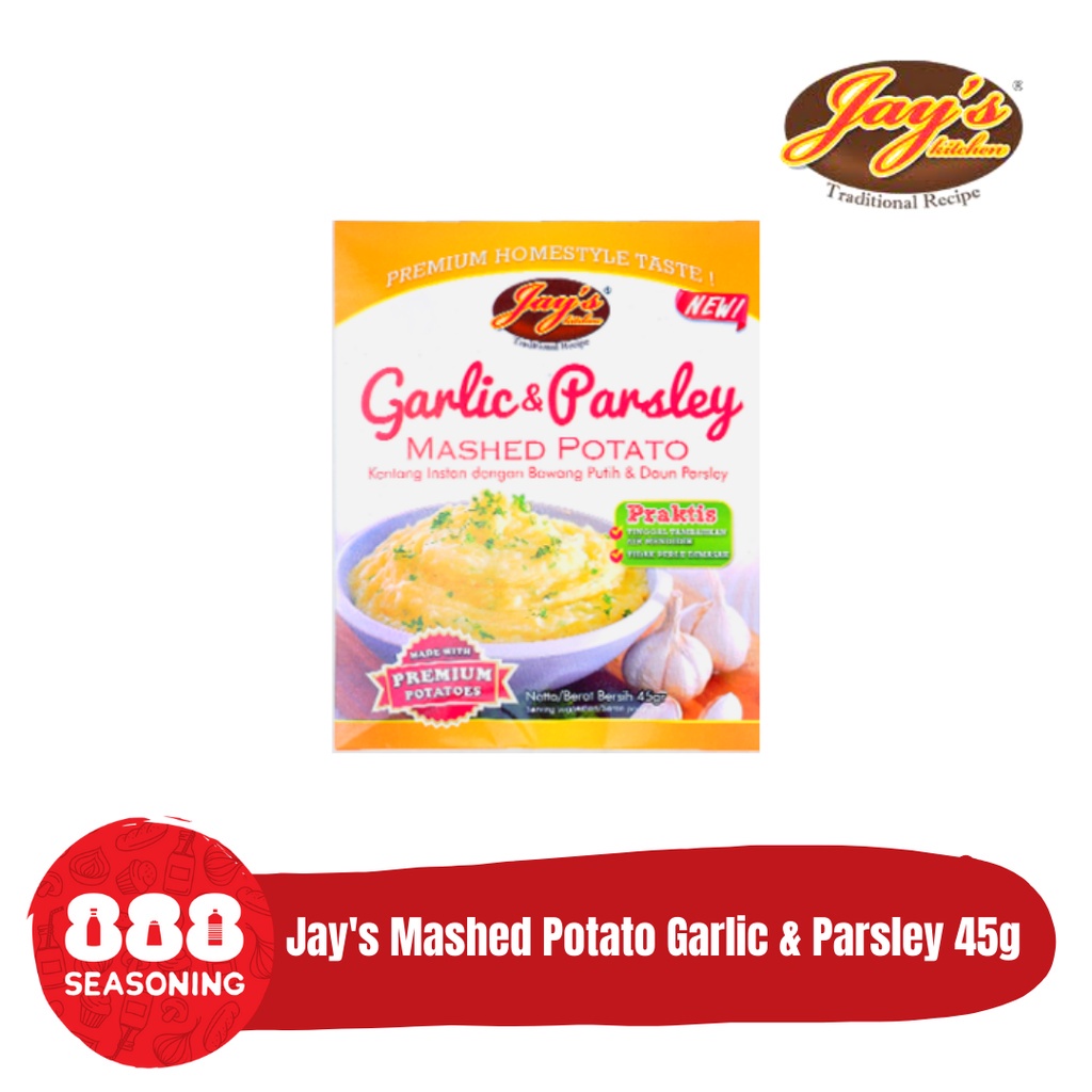 

Jay's / Jays Mashed Potato Garlic & Parsley 45gr Praktis