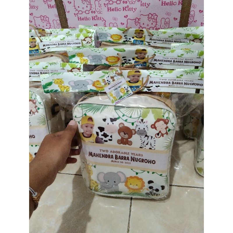 souvenir ultah tas custom / paket ultah anak/bingkisan birthday