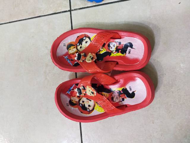 SALE STOCK Sandal Karakter Anak Laki Warna Random