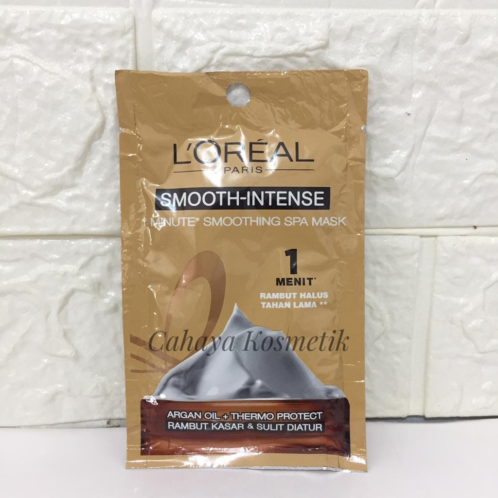 L'oreal Paris Smooth-Intense Spa Mask 20ml/Smoothing Spa Mask/Smooth Intense/l'oreal masker rambut