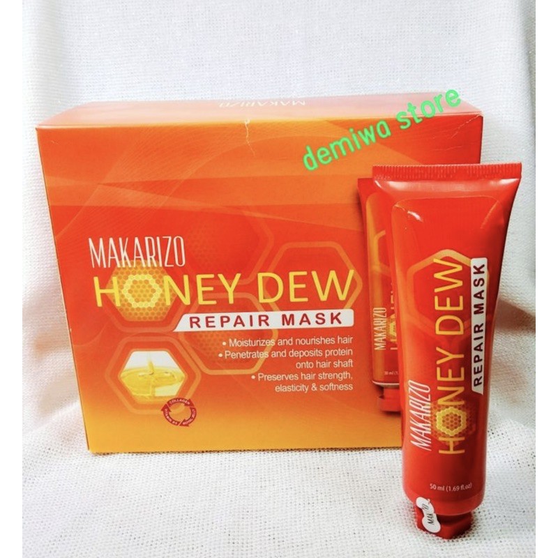 Jual Makarizo Honey Dew Hair Mask 50ml Shopee Indonesia