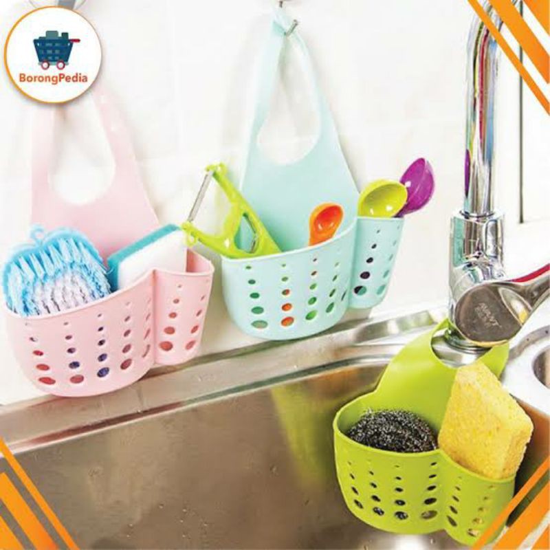 GANTUNGAN KRAN SERBAGUNA DAPUR WASTAFEL TEMPAT SPON SIKAT SABUN