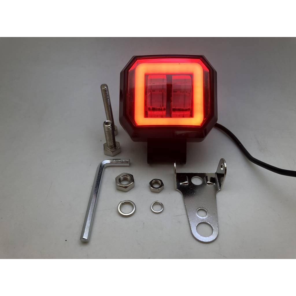 Lampu Led Cree Work Light Lensa 20 W Kotak Plus Angel Eye M21 KOTAK