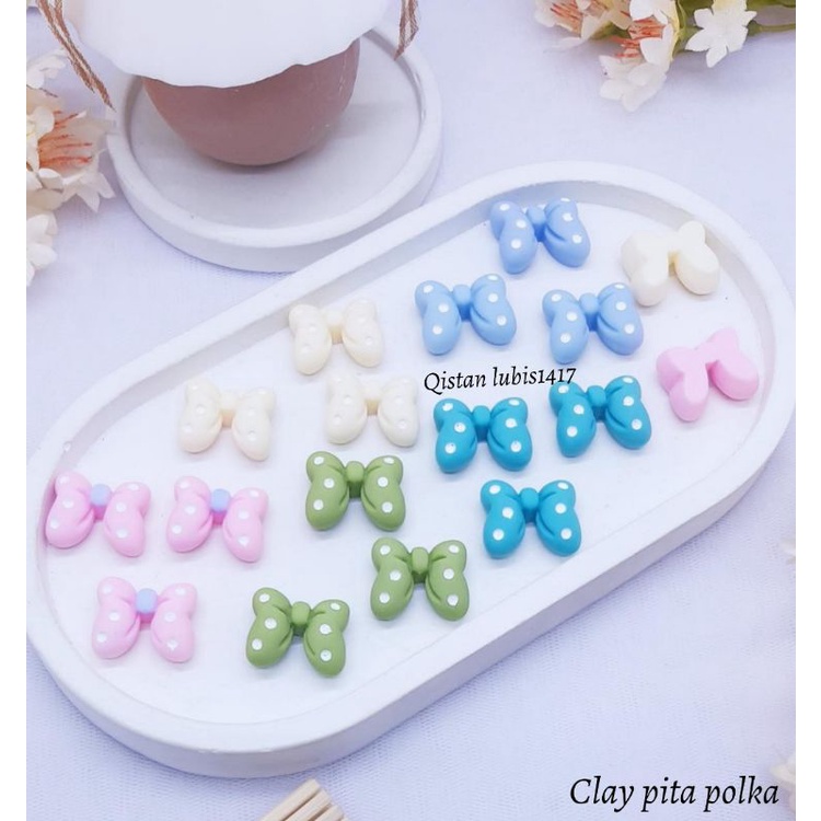 Clay pita polka kemasan/1 pcs