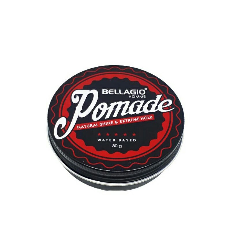 Bellagio Homme Pomade Nat.Shine &amp;Extreme Hold Black 80G