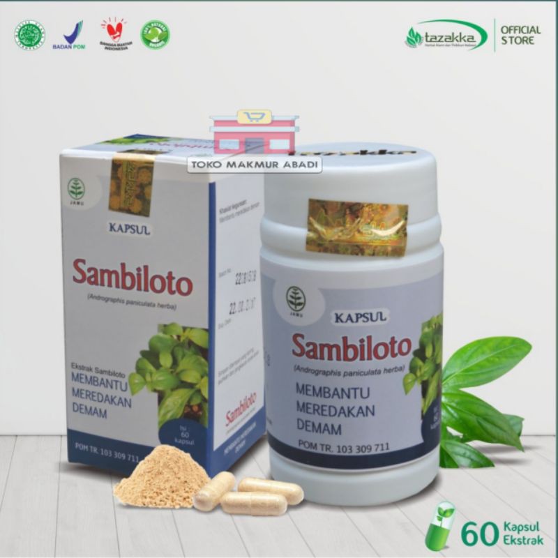 Sambiloto 60 Kapsul Herbal Tunggal Ijin BPOM