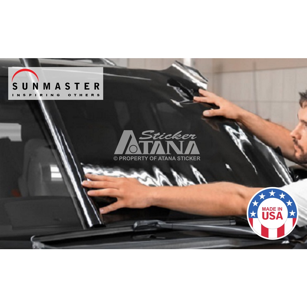 Kaca Film Hitam Riben Mobil Auto Film Jendela Antigores Ruangan Rumah Gedung Kantor Sun Protect Window Smoke Oneway Rayben Meredam Panas Cermin UV Ultra Violet 3M Black Beauty Vkool Sunmaster Meteran Roll