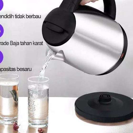➽ TEKO LISTRIK SCARLETT 1.5 - 2L TEKO SCARLETT ELECTRIK TEKO LISTRIK ELECTRIK HITTER PEMANAS AIR ✮