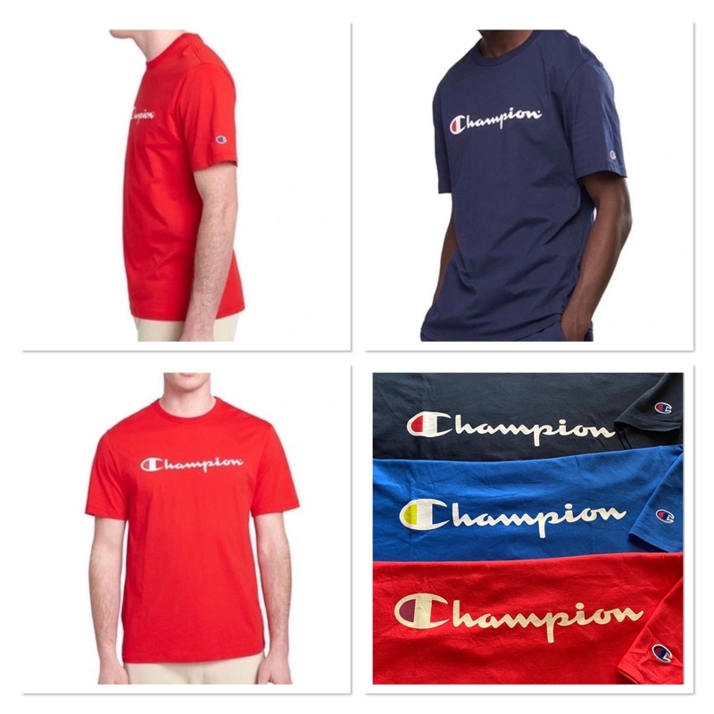 Kaos Pria Champion Original, kaos unisex, kaos katun adem