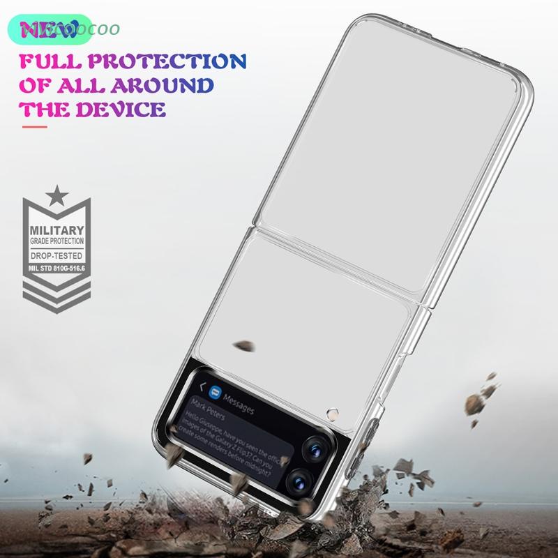 VIVI   Shockproof Cellphone Case Wireless Charging Shatterproof Mobile Phone Cases Compatible with Z Flip 3