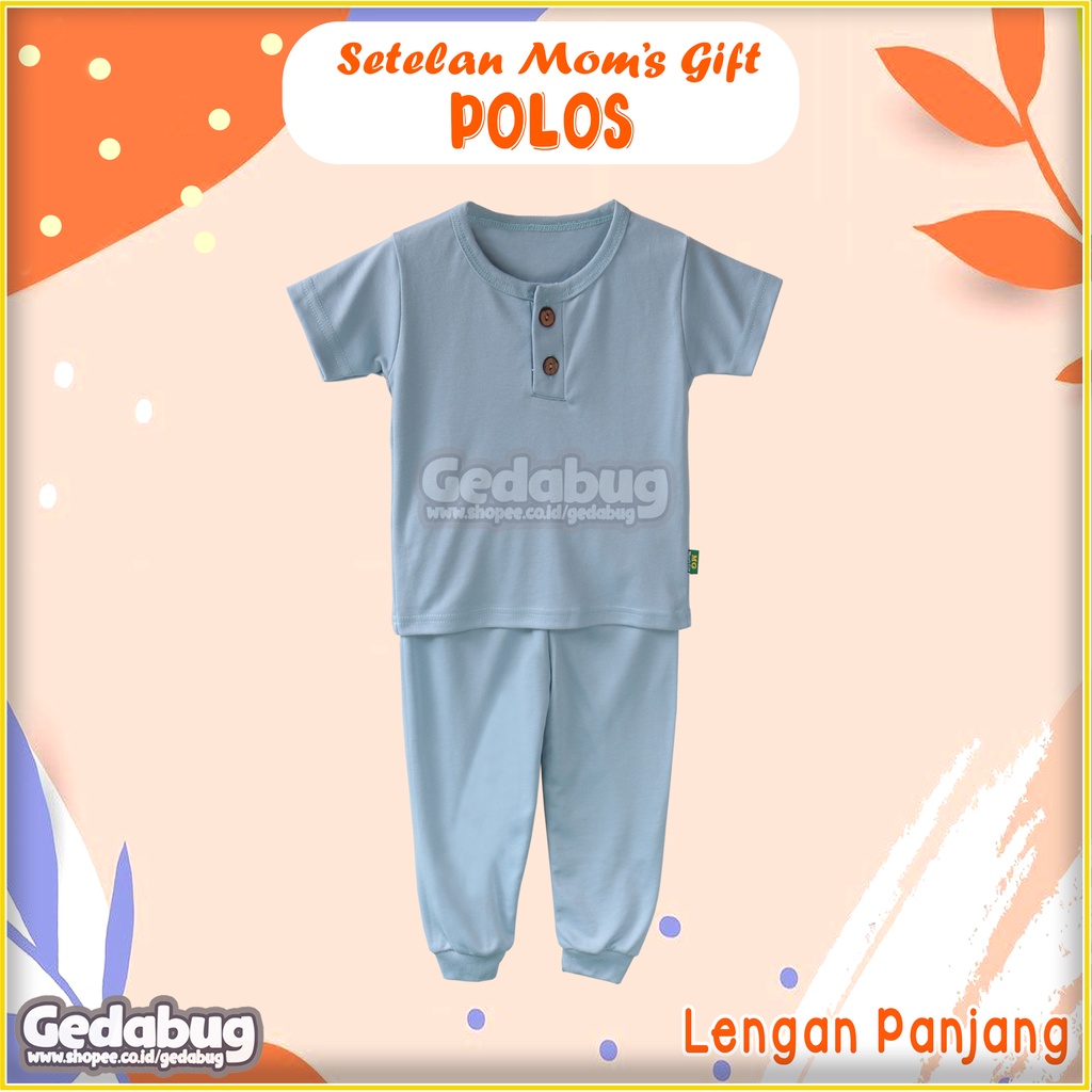 CPR Setelan  Anak Mom's Gift Polos  | Piyama Anak Katun | Unisex  GEDABUG