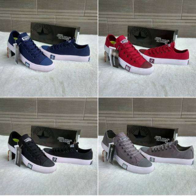 Sepatu snekers pria wanita Converse al star petir