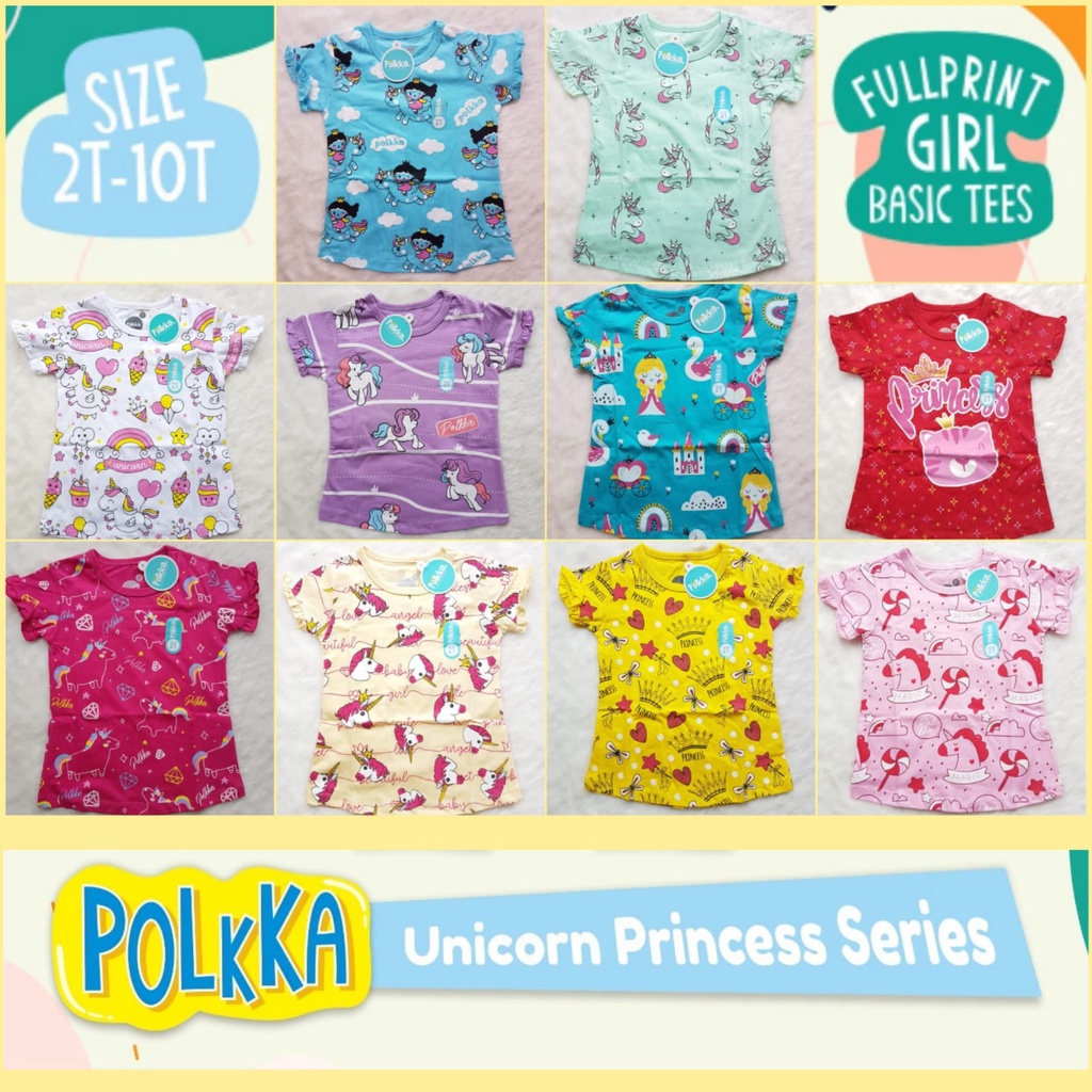 Baju kaos anak perempuan UNICORN PRINCESS Kaos UNICORN PRINCESS anak perempuan Kaos anak UNICORN PRI