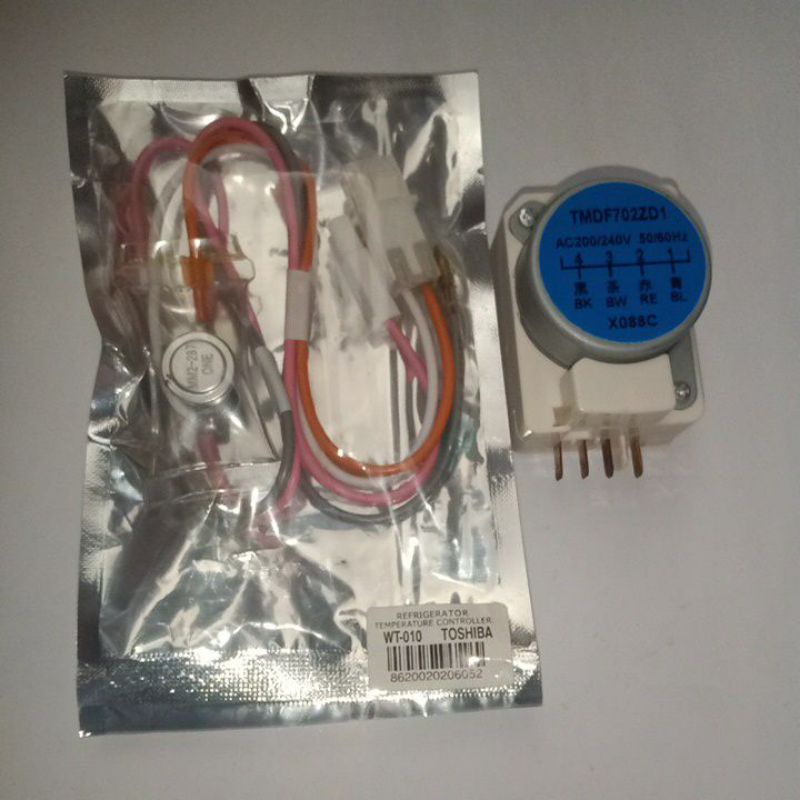 fuse bimetal DEFROST temperatur timer kulkas 2 pintu THOSIBA