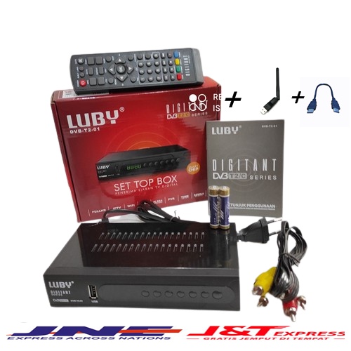 Luby Set Top Box DVBT2/C Receiver TV STB Digital DVB T2-01 ORI LIHAT VARIAN