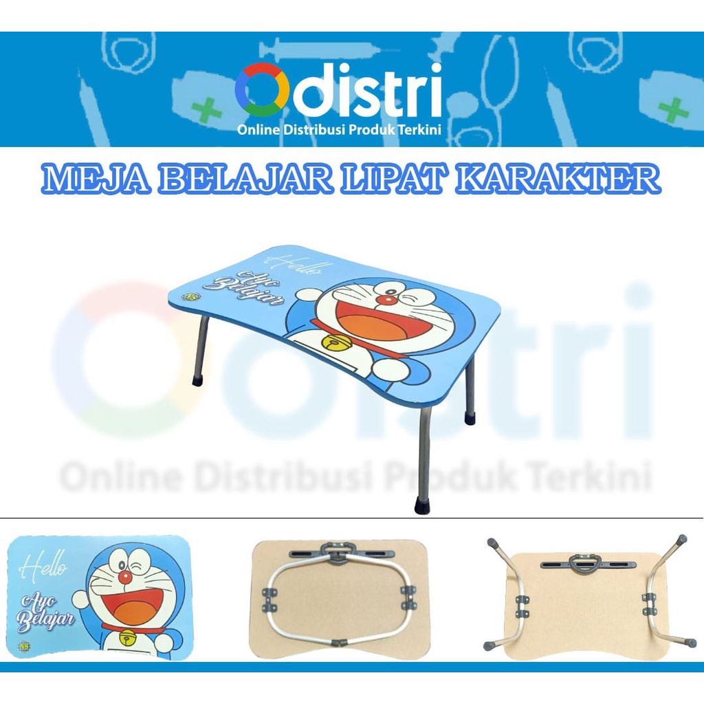 Meja belajar lipat kartun anak / meja laptop anak motif