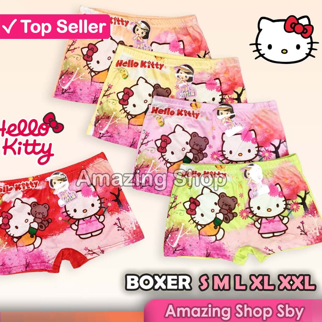 1 Lusin / 12 Pcs CD Boxer Girl Celana Boxer Anak Cewek Perempuan Import Murah