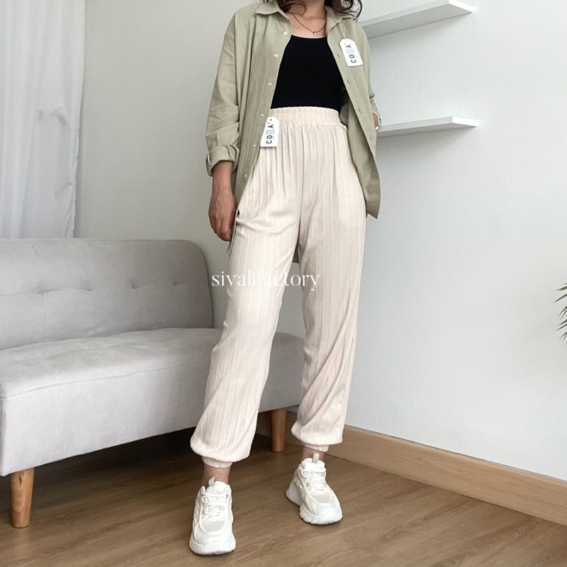 SIVALI Maison Jogger Pants || Celana Jogger Wanita Sweatpants Unisex Jogger