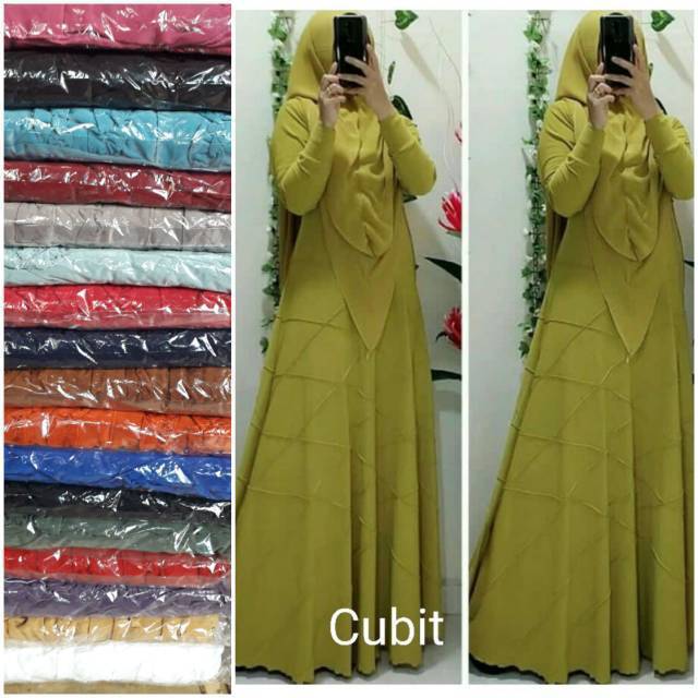 Gamis jersey cubit grade A