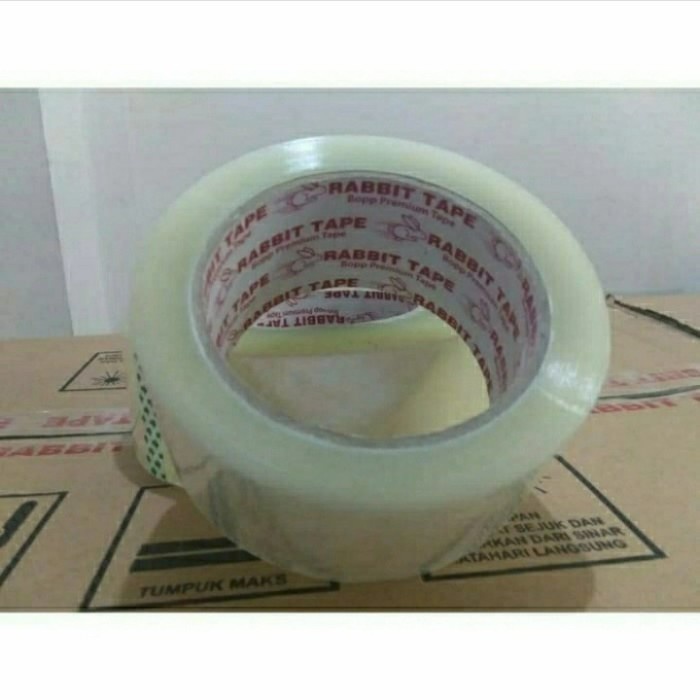 

Lakban Bening Dan Lakban Cokelat Premium 2inchx100yard Rabbit tape