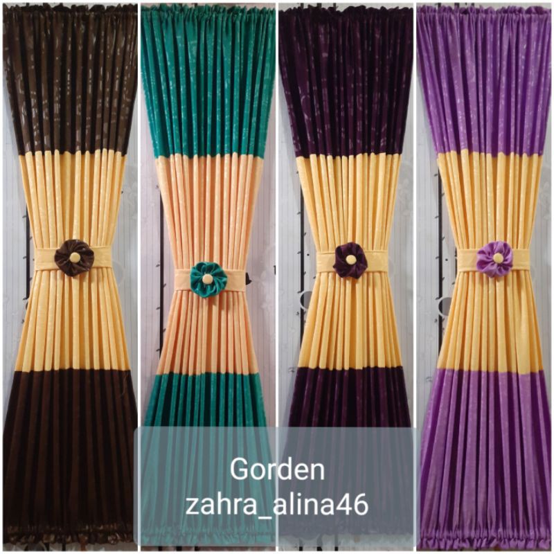 Gorden ikat kombinasi/gorden kupu2/gorden murah