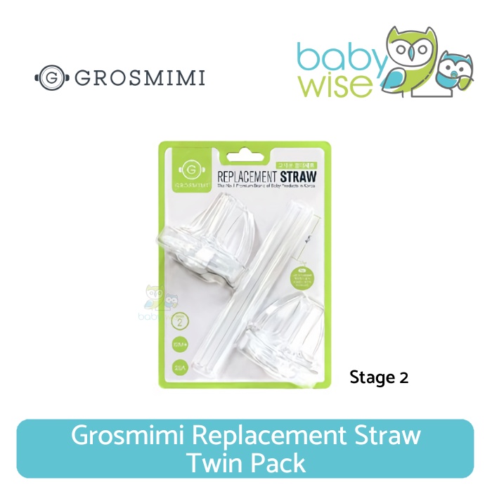 Grosmimi Replacement Straw Twin Pack