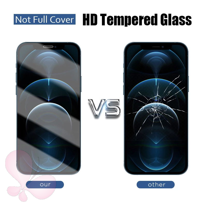 2 in 1 Tempered Glass Iphone 12 11 Pro Max X Xr Xs Max iPhone 7 8 6 6s Plus Se 2020 Camera Lens Screen Protector