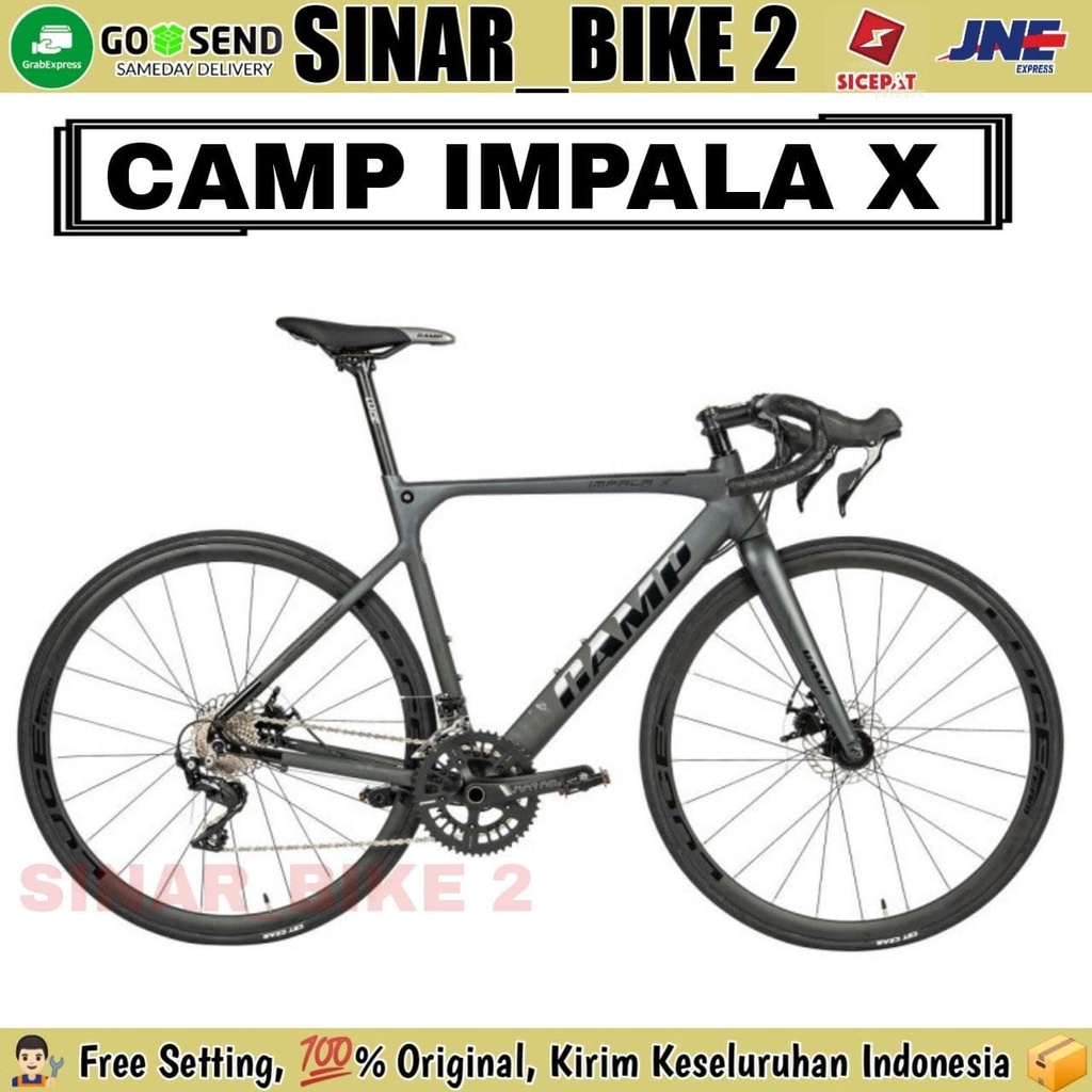 Sepeda Balap ELEMENT CAMP IMPALA X Roadbike 700C Shimano 105 11 Speed