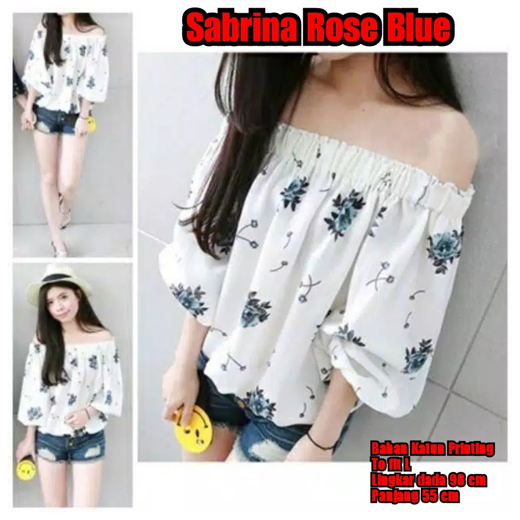 SABRINA ROSE RED / UNGU / TOSCA / BLUE / BLOUSE TERMURAH