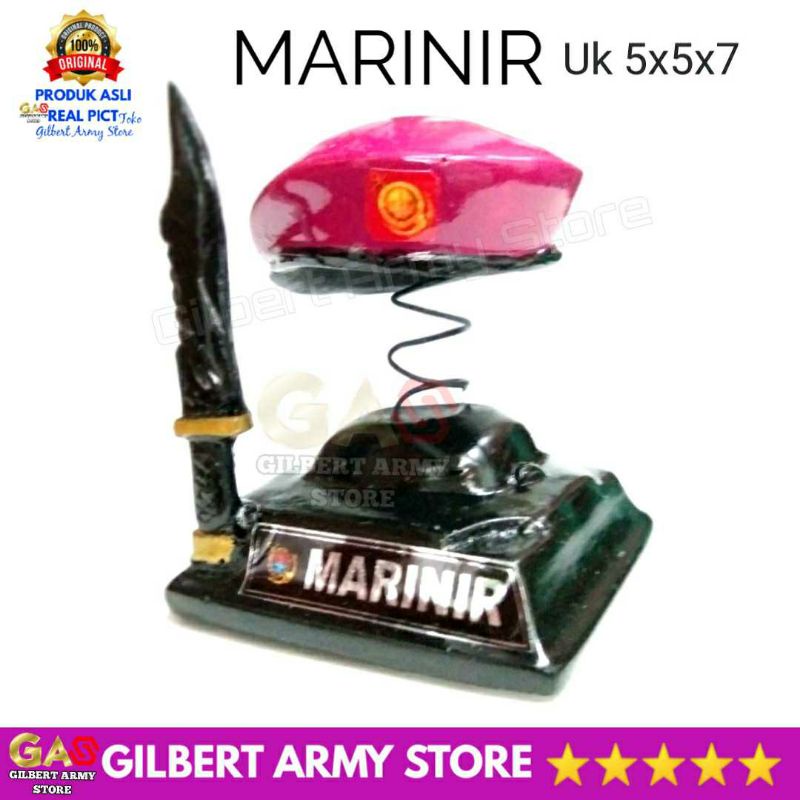 Miniatur Patung Baret Assesories Dashbord Mobil Cendramata Lucu Unik Tni Ad Polisi Militer Gilbert Army Store Kualitas Premium