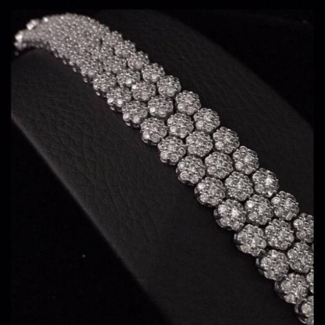 Gelang Batu Zirconia 3 Baris