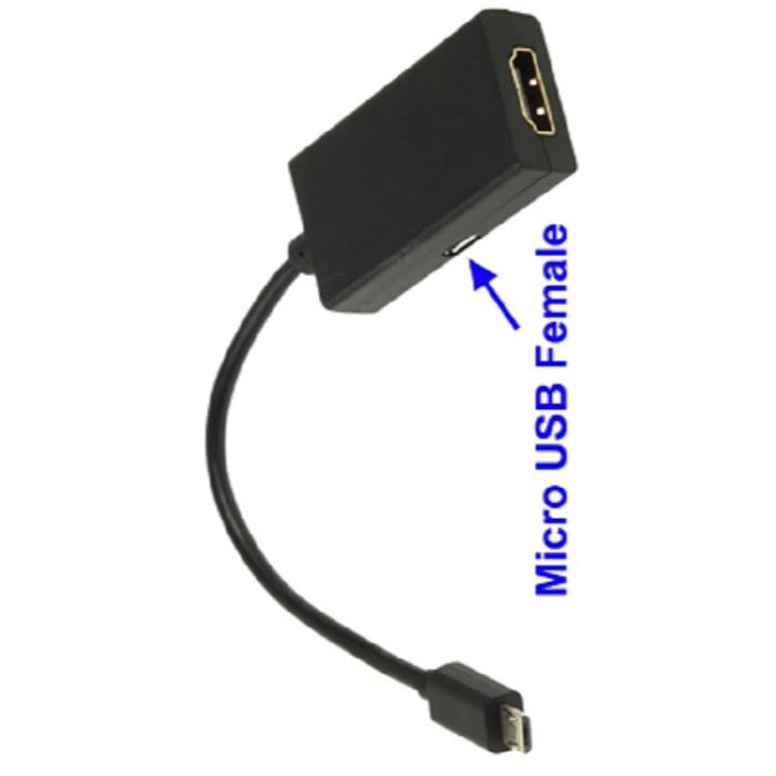 Kabel MHL HDMI Smartphone ke TV LED / LCD - Micro USB to HDMI MHL