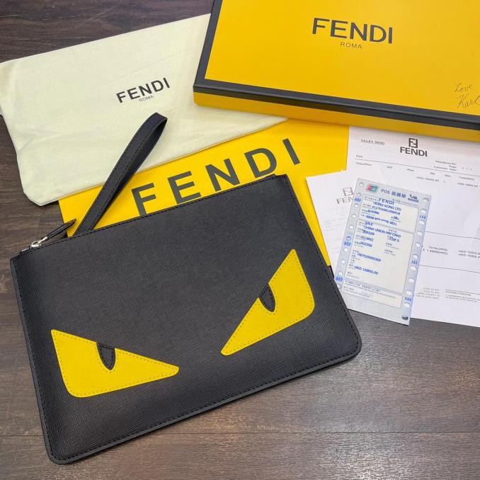 Tas/clutch pria Fen'di mirror quality/1406