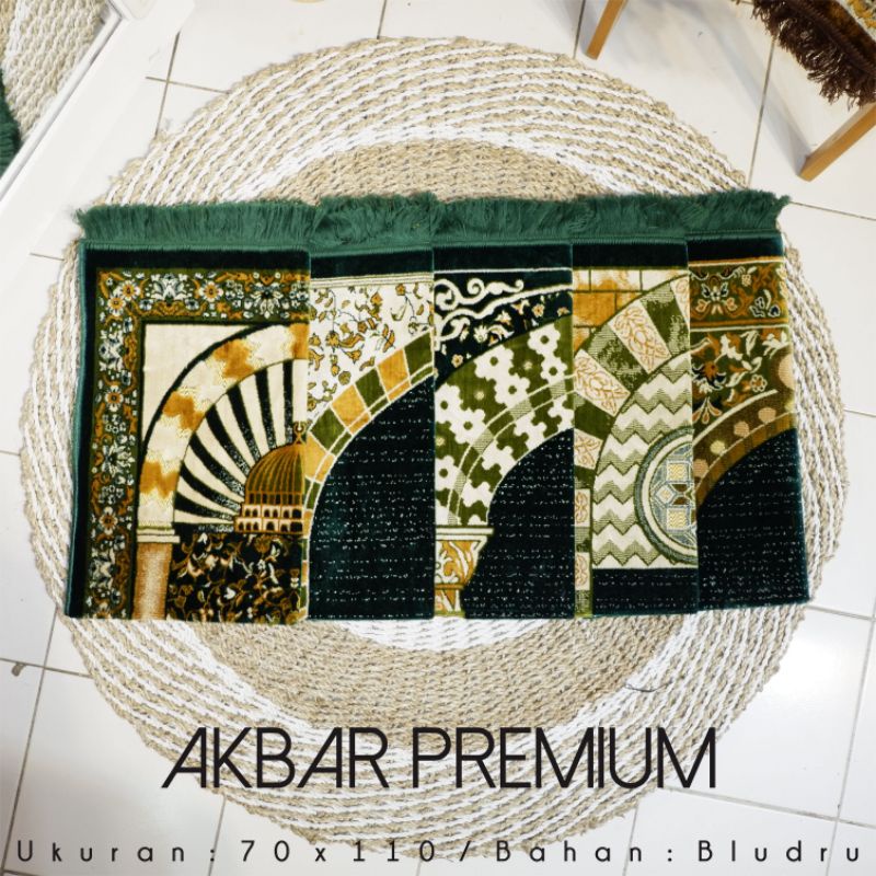 Sajadah turki tebal beludru Premium motif rawdah sajadah bulu halus sajadah dewasa ukuran 70×110 cm