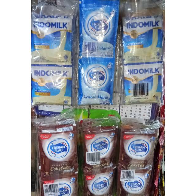 

Susu Kental manis "FRISIAN FLAG" kemasan renteng
