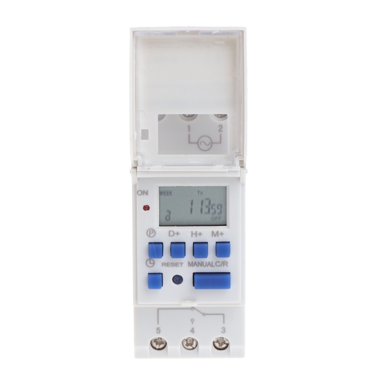 Btsg Saklar Relay Timer Digital AC 220V 16A Dengan Layar LCD 7 Hari