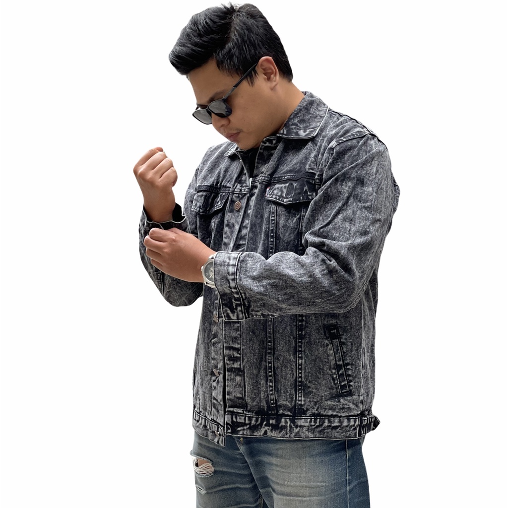 Jaket Denim Pria JUMBO / Jaket Jeans BIG SIZE JUMBO M, L, XL, XXL, XXXL